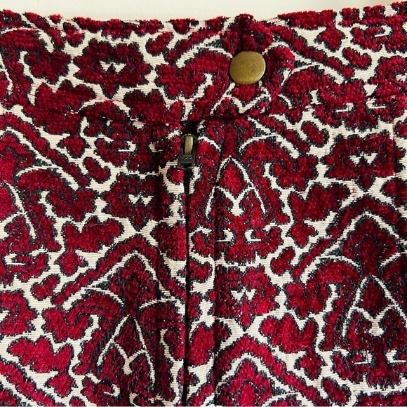 Ecote Hadley Shorts in Terra Cotta - Jacquard Tapestry Boho Festival Hig… - Picture 8 of 13